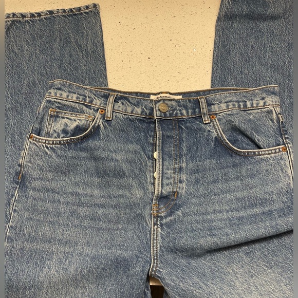 Reformation Cynthia High Rise Straight Cropped Wash Colorado size 31 - Picture 13 of 17